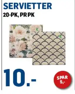 Price Lagerbutikk Servietter tilbud