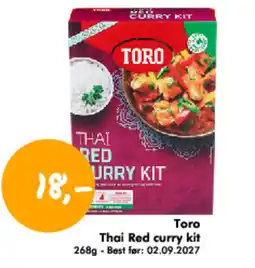 Havaristen Toro Thai Red curry kit tilbud