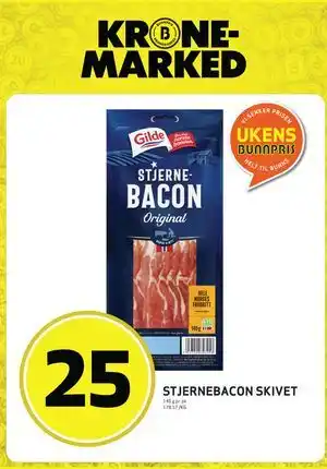 Bunnpris STJERNEBACON SKIVET tilbud