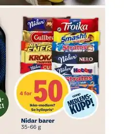Coop Mega Nidar barer, Medlemspris tilbud