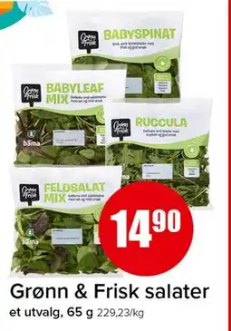 Spar Grønn & Frisk salater tilbud