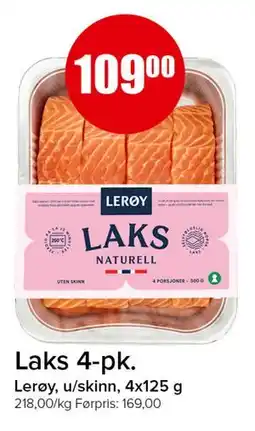 Spar Laks 4-pk tilbud