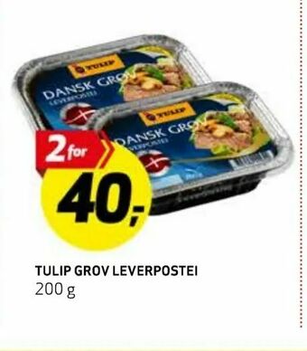 Bunnpris Tulip grov leverpostei tilbud