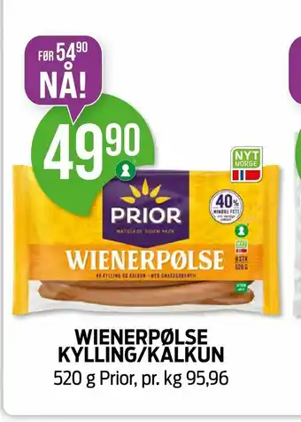 Kiwi Wienerpølse kylling/kalkun tilbud