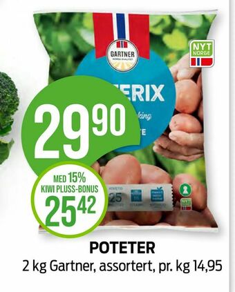 Kiwi Poteter tilbud