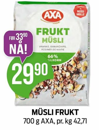 Kiwi MÜSLI FRUKT tilbud
