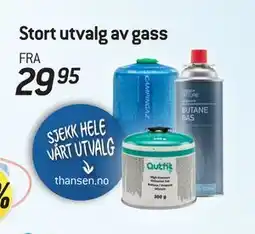 Thansen Stort utvalg av gass tilbud