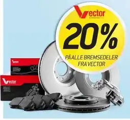Thansen 20% PÅ ALLE BREMSEDELER FRA VECTOR tilbud