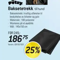 Thansen Baksetetrekk tilbud