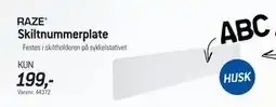 Thansen Skiltnummerplate tilbud