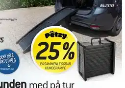Thansen 25% PÅ SAMMENLEGGBAR HUNDERAMPE tilbud