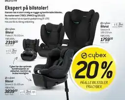 Thansen 20% PÅ ALLE BILSTOLER FRA CYBEX tilbud