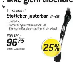 Thansen Støtteben justerbar tilbud