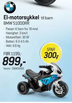 Thansen El-motorsykkel tilbud
