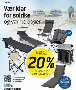 Thansen 20% på utvalgte campingmøbler tilbud