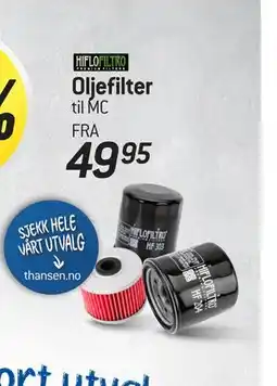 Thansen Oljefilter tilbud