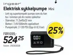 Thansen Elektrisk sykkelpumpe tilbud