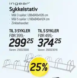 Thansen Sykkelstativ tilbud