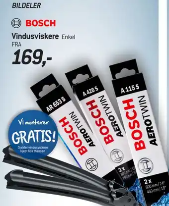 Thansen BOSCH Vindusviskere tilbud