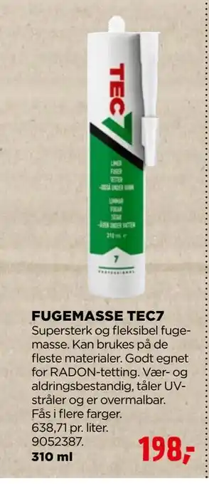 jem & fix FUGEMASSE TEC7 tilbud