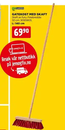 jem & fix GATEKOST MED SKAFT tilbud