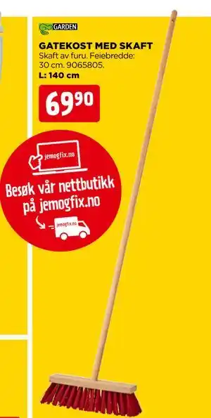 jem & fix GATEKOST MED SKAFT tilbud