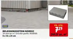 jem & fix BELEGNINGSSTEIN NORDIC tilbud