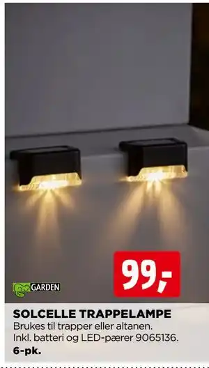 jem & fix SOLCELLE TRAPPELAMPE tilbud