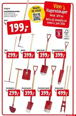 jem & fix HAGEREDSKAPER tilbud