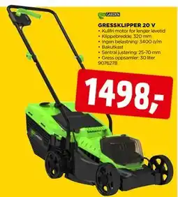 jem & fix GRESSKLIPPER 20 V tilbud