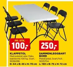 jem & fix KLAPPSTOL tilbud