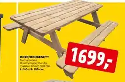 jem & fix BORD/BENKESETT tilbud
