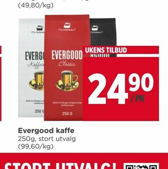 Meny Evergood kaffe tilbud