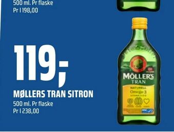 Coop Obs Møllers tran sitron tilbud