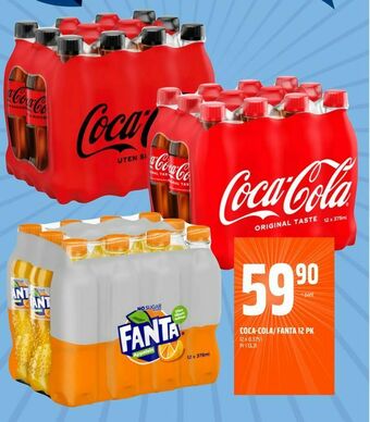 Coop Obs Coca-cola/ fanta 12 pk tilbud