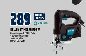 Obs Bygg Kellen stikksag 580 w tilbud