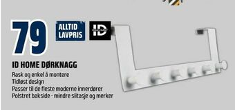 Obs Bygg Id home dørknagg tilbud