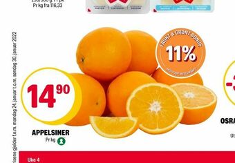 Coop Extra Appelsiner tilbud
