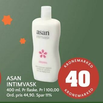 Coop Mega Asan intimvask tilbud