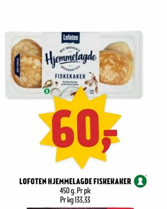 Coop Prix Lofoten hjemmelagde fiskekaker tilbud