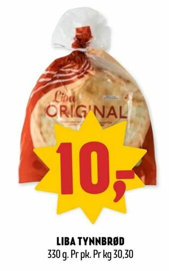 Coop Prix Liba tynnbrød tilbud