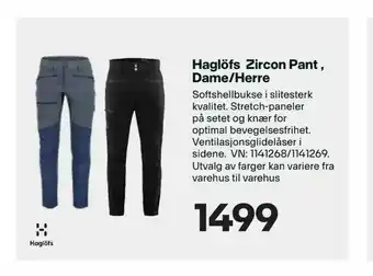 XXL Sport Haglöfs Zircon Pant Dame/Herre tilbud