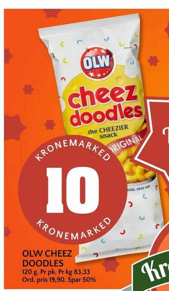 Coop Mega Olw cheez doodles tilbud