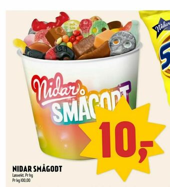 Coop Prix Nidar smågodt tilbud