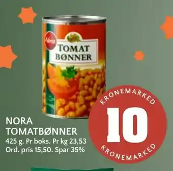 Coop Mega Nora tomatbønner tilbud
