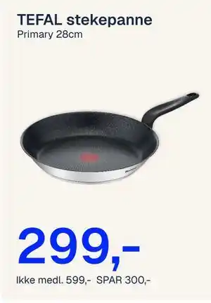 Jernia TEFAL stekepanne tilbud