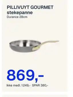Jernia PILLIVUYT GOURMET stekepanne tilbud