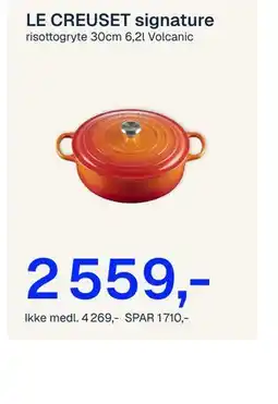 Jernia LE CREUSET signature tilbud