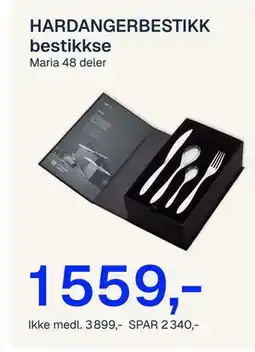 Jernia HARDANGERBESTIKK bestikksett tilbud