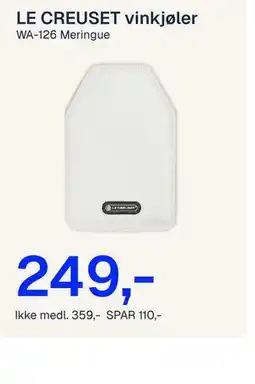 Jernia LE CREUSET vinkjøler tilbud